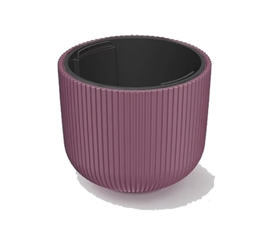 Кашпо Prosperplast DBML240-4985U MILLY d 24, h 19,7 см, 4,5 л, марсала с вкладышем 069932