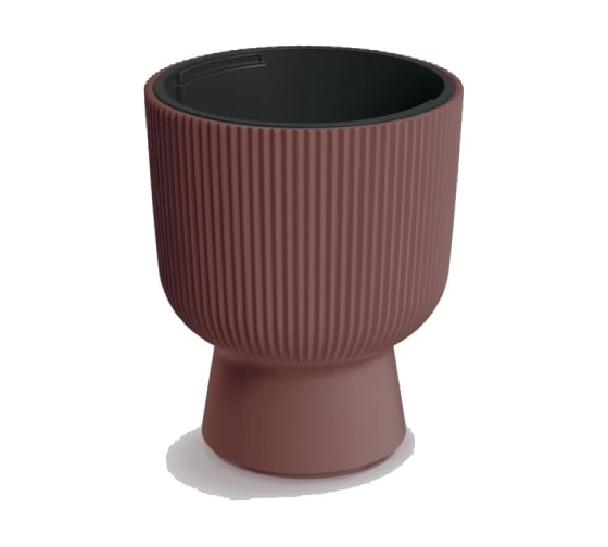 Кашпо Prosperplast DBMIG240-7587U MILLY d 24, h 30,5 см, 4,5 л, кирпичный с вкладышем 069871