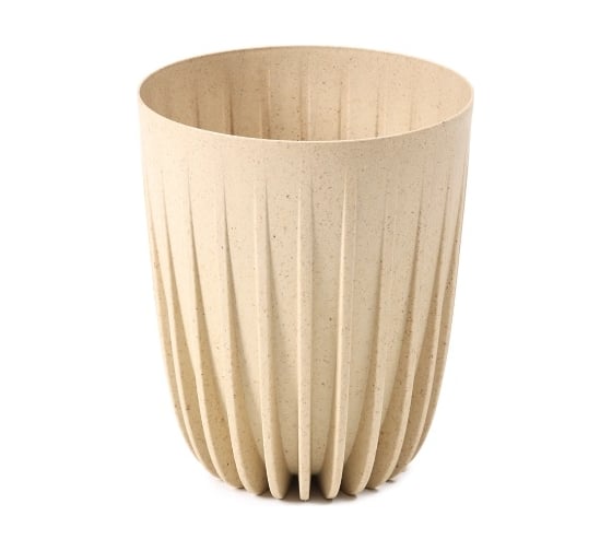 Кашпо LAMELA Sp.z o. 937 MIRA ECO wood d 14,5, h 17 см, 1,5 л, песочный 069783 1