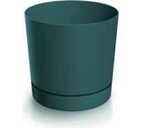 Кашпо Prosperplast DPOP350-2411U TUBO P прикреплен поддон, d 33,8, h 32,6 см, 22,5 л, зеленый 070020