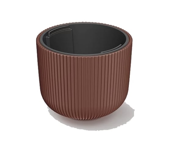 Кашпо Prosperplast DBML300-7587U MILLY d 30, h 25,7 см, 10 л, кирпичный, с вкладышем 069940 1