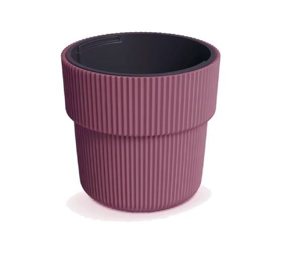 Кашпо Prosperplast DBMIR400-4985U MILLY d 39, h 37 см, 20 л, марсала, с вкладышем 069849 1