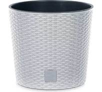 Кашпо Prosperplast DRTUS300L-S449 RATO ROUND d 30, h 27 см, 15 л, белый, с вкладышем 069974