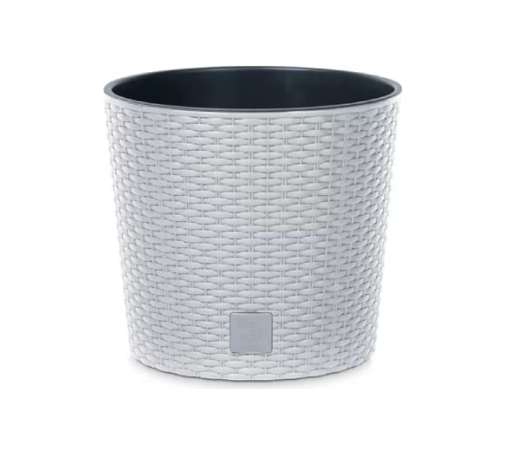 Кашпо Prosperplast DRTUS300L-S449 RATO ROUND d 30, h 27 см, 15 л, белый, с вкладышем 069974