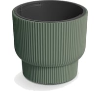 Кашпо Prosperplast DBMLR400-2411U MILLY d 39,5, h 35 см, 20 л, зеленый, с вкладышем 069861