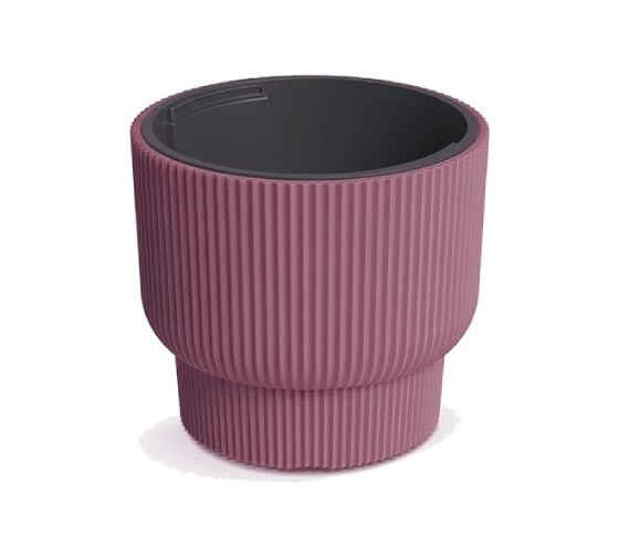 Кашпо Prosperplast DBMLR400-4985U MILLY d 39,5, h 35 см, 20 л, марсала, с вкладышем 069863