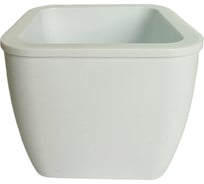 Горшок-кашпо Мультипласт Групп кубик 0,8/1,2л белый MPG8997