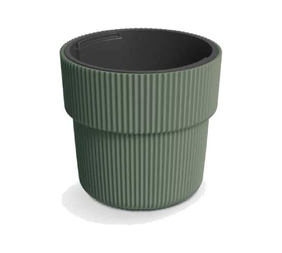Кашпо с вкладышем Prosperplast DBMIR300-2411U MILLY d 30, h 28.5 см, 10 л, зеленый 069840
