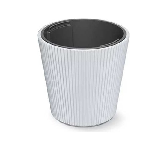 Кашпо с вкладышем Prosperplast DBMI400-S449 MILLY d 39, h 37 см, 20 л, белый 069922 1