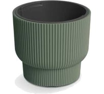 Кашпо с вкладышем Prosperplast DBMLR300-2411U MILLY d 30, h 27 см, 10 л, зеленый 069854