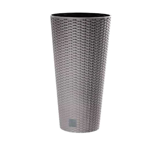Кашпо с вкладышем Prosperplast DRTUS250-7529U RATO TUBUS высокое, d 25, h 47.6 см, 9 л, mocca 069956 1