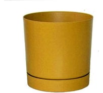 Кашпо с поддоном Prosperplast DPOP350-117U TUBO P d 33.8, h 32.6 см, 22.5 л, горчичный 070019