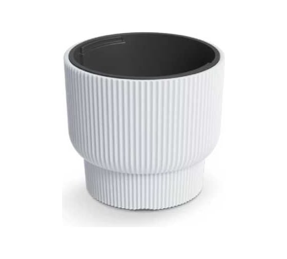 Кашпо с вкладышем Prosperplast DBMLR400-S449 MILLY d 39.5, h 35 см, 20 л, белый 069867 1