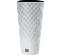 Кашпо с вкладышем Prosperplast DRTUS300-S449 RATO TUBUS высокое, d 30, h 57.2 см, 15 л, белый 069962