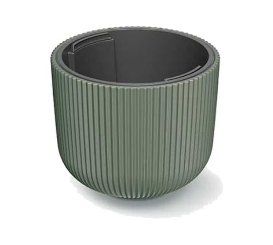 Кашпо с вкладышем Prosperplast DBML300-2411U MILLY d 30, h 25.7 см, 10 л, зеленый 069937 1