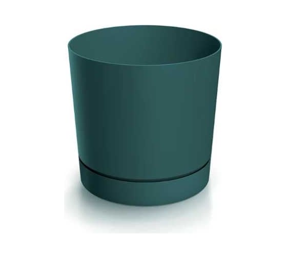 Кашпо с поддоном Prosperplast DPOP150-2411U TUBO P d 14.8см, h 14.7 см, 1.8 л, зеленый 069992 1
