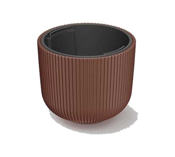 Кашпо с вкладышем Prosperplast DBML240-7587U MILLY d 24, h 19.7 см, 4.5 л, кирпичный 069933
