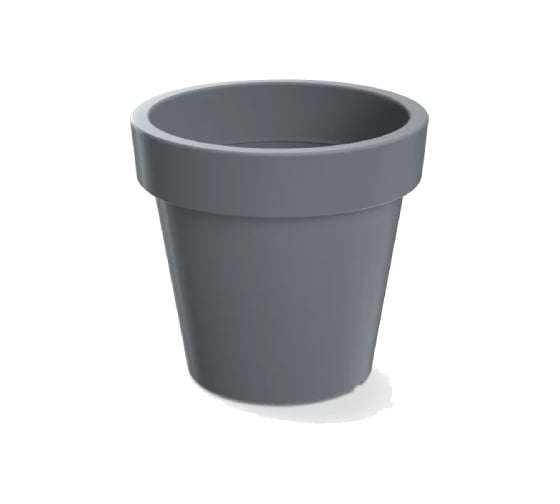 Кашпо Prosperplast DLOF400-405U LOFLY d 39, h 36 см, 27,3 л, серый 069325 1