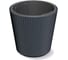 Кашпо Prosperplast DBMI470-S433 MILLY d 46,7, h 44,2 см, антрацит, с вкладышем 069748 1