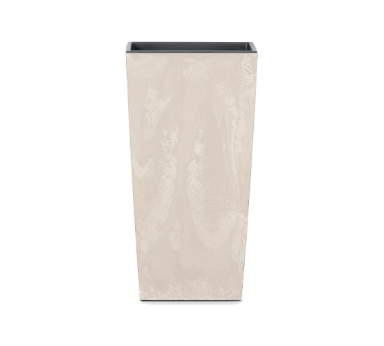 Кашпо Prosperplast DURS265E-CY700 Urbi Square Effect квадрат, d 26.5x26.5 см, h 50 см, крем, с вкладышем 067310 1