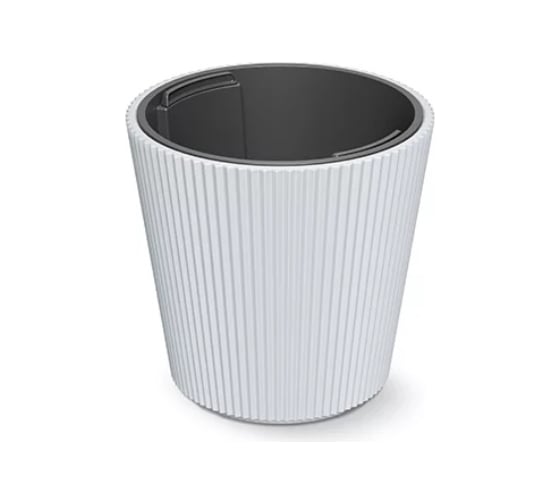 Кашпо Prosperplast DBMI470-S449 MILLY d 46,7, h 44,2 см, белый, с вкладышем 069749