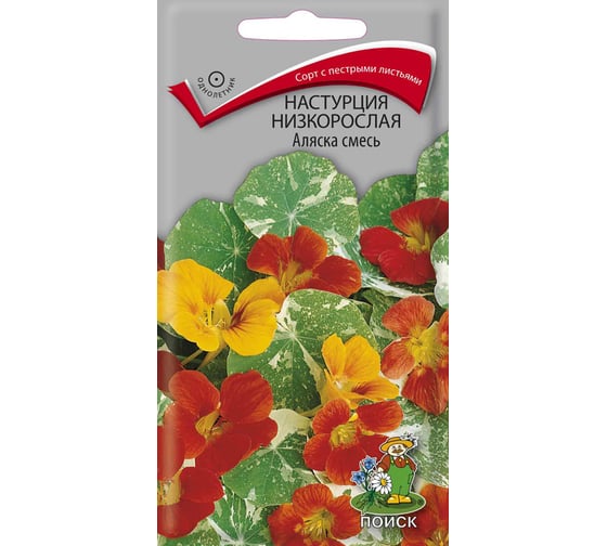 Семена Агрохолдинг ПОИСК ПОИСК Настурция низкорослая Аляска смесь 1 гр 390234 1