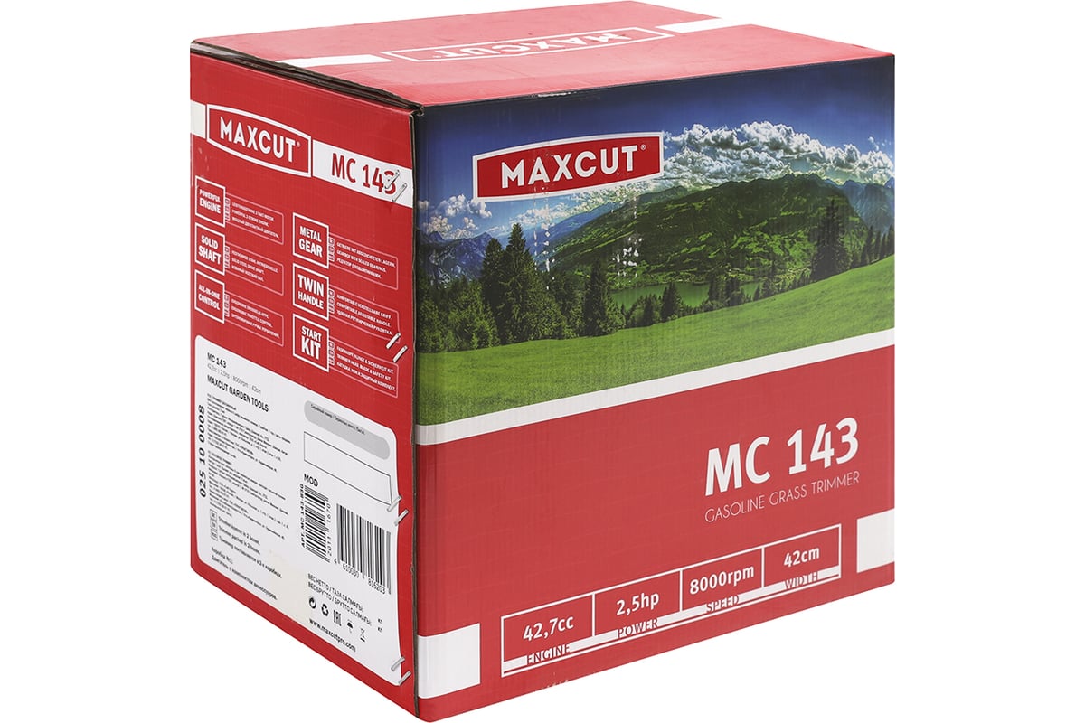 Бензиновый триммер MaxCut MC 143 25100008 - выгодная цена, отзывы,  характеристики, фото - купить в Москве и РФ