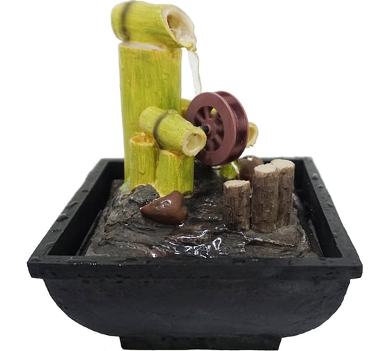 Комнатный фонтан GARDEN SHOW Колесо 13,5x13,5x16,5 см 1/12 ПТ000002728