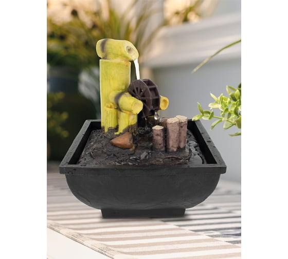 Комнатный фонтан GARDEN SHOW Колесо 13,5x13,5x16,5 см 1/12 ПТ000002728