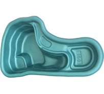 Декоративный пруд ЦентрПласт 150/2 л пластиковый 140x86x45 см зеленый 19245