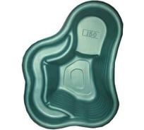 Декоративный пруд ЦентрПласт 150 л пластиковый 115x80x40 см зеленый 14606