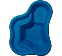 Декоративный пруд ЦентрПласт 150 л пластиковый 115x80x40 см синий 14607