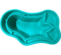 Декоративный пруд ЦентрПласт 600 л пластиковый 198x121x45 см зеленый, 22840