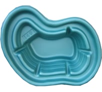 Декоративный пруд ЦентрПласт 140 л пластиковый 124x96x40 см зеленый 19290