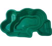 Декоративный пруд ЦентрПласт 900 л пластиковый 241x153x60 см зеленый 14602