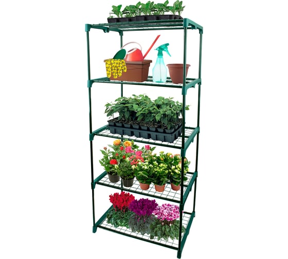 Стеллаж для цветов GARDEN SHOW 5 полок 69x49x165 см ПТ000002169