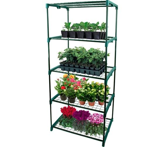 Стеллаж-полка для цветов 5 полок 69x49x165 см GARDEN SHOW ПТ000002169 266005