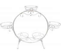 Цветочница "О" M-GROUP белая 16080105