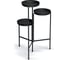 Подставка на 3 цветка Prosperplast IKF800-S411 Tol Stand металлическая, 50х48 см, h 79.5 см, черный 070101 1