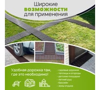 Садовая дорожка Еврогрядка 400x1500, цвет бирюзовый EGDOR40x150bir