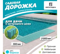 Садовая дорожка Еврогрядка 300x2000, цвет бирюзовый EGDOR30x200bir