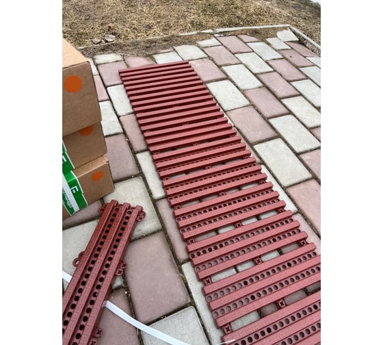 Садовая дорожка Еврогрядка 400x1000, цвет терракот EGDOR40x100tr