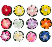 Декоративная лилия с подсветкой для пруда INBLOOM полиэстер, 10 см, LR44x3, 12 цветов 171-009