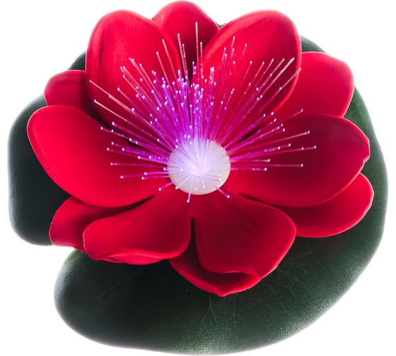 Декоративная лилия с подсветкой для пруда INBLOOM полиэстер, 10 см, LR44x3, 12 цветов 171-009