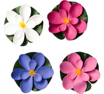 Декоративная магнолия для пруда INBLOOM ПВХ, 15 см, 4 цвета 171-002