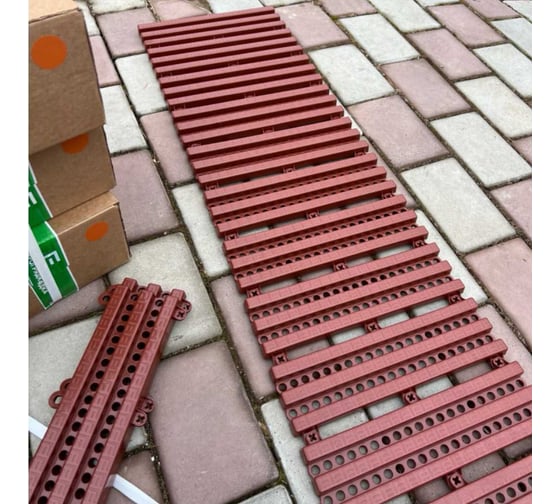 Садовая дорожка Еврогрядка 600x1500, цвет терракот EGDOR60x150tr
