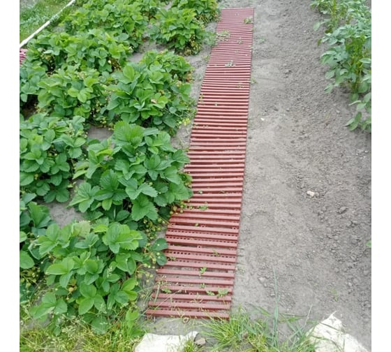 Садовая дорожка Еврогрядка 600x1500, цвет терракот EGDOR60x150tr