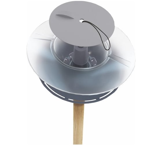 Кормушка для птиц Prosperplast ROUND серый IBFR-405U