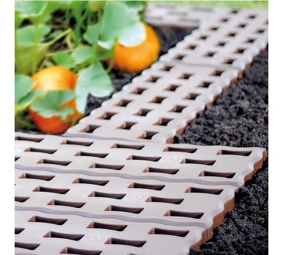 Садовая плитка Prosperplast Floor module PAD коричневый, 8 шт IKRT1-R222