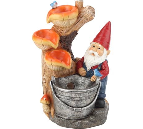 Настольный фонтан GREEN APPLE Гном Лесник 31 см Б0043459